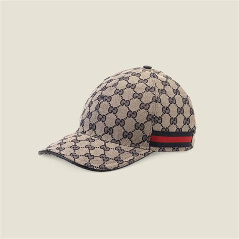 casquette bleu gucci|Casquette en toile GG Supreme en bleu et bleu foncé .